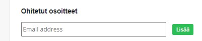 Voit jättää tietyt sähköpostiosoitteet tai kokonaiset domainit tuomatta Pipedriveen. Voit jättää tietyt sähköpostiosoitteet tai kokonaiset domainit tuomatta Pipedriveen.